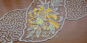 image of Romanian point lace decoration